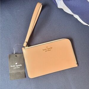 Kate Spade Tan/White Wristlet